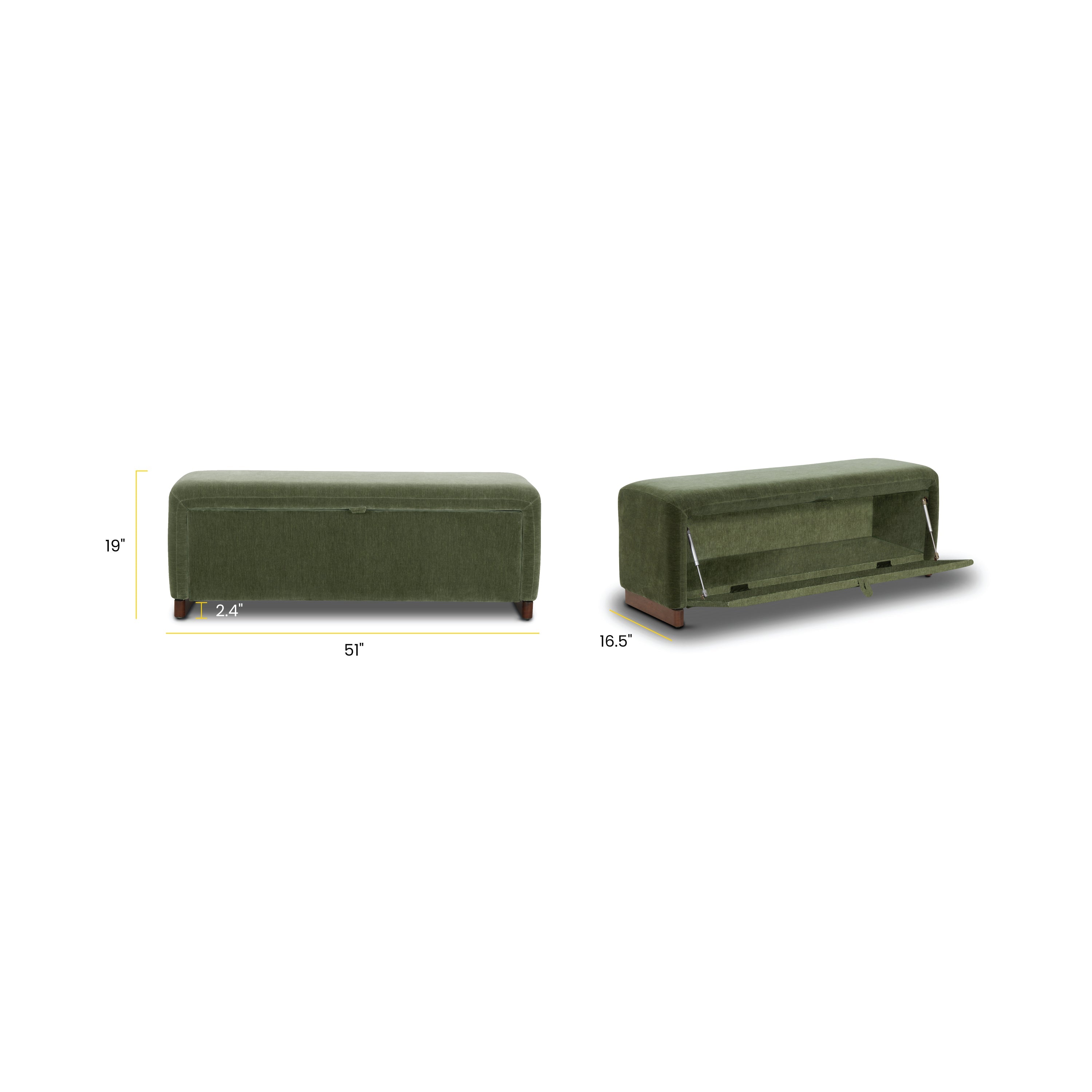 Elgin Storage Bench