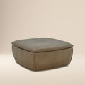 Leather Storage Ottoman | Chestnut Brown