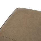 Leather Storage Ottoman | Chestnut Brown