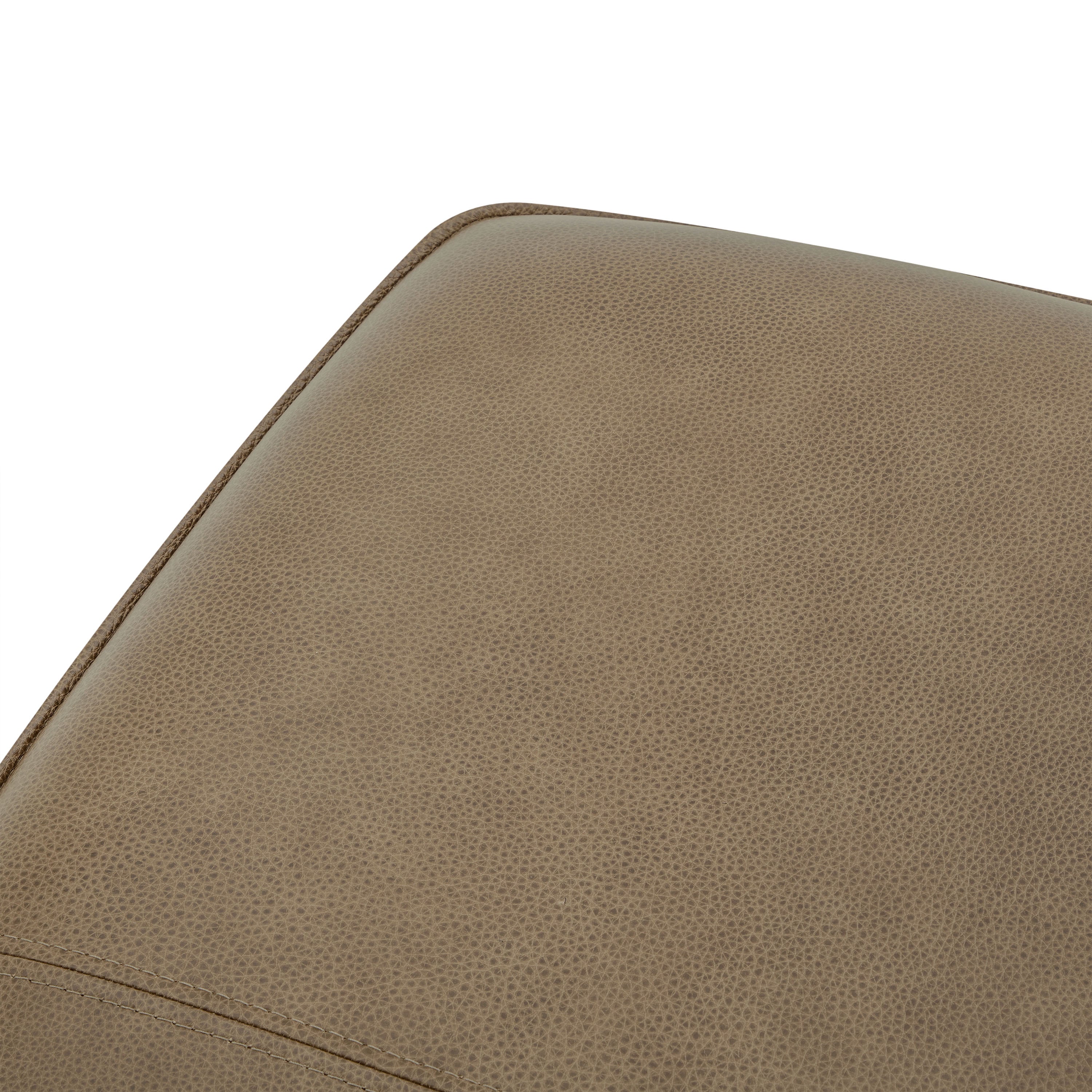 Leather Storage Ottoman | Chestnut Brown