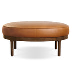Leather Ottoman (39) | Saddle Tan