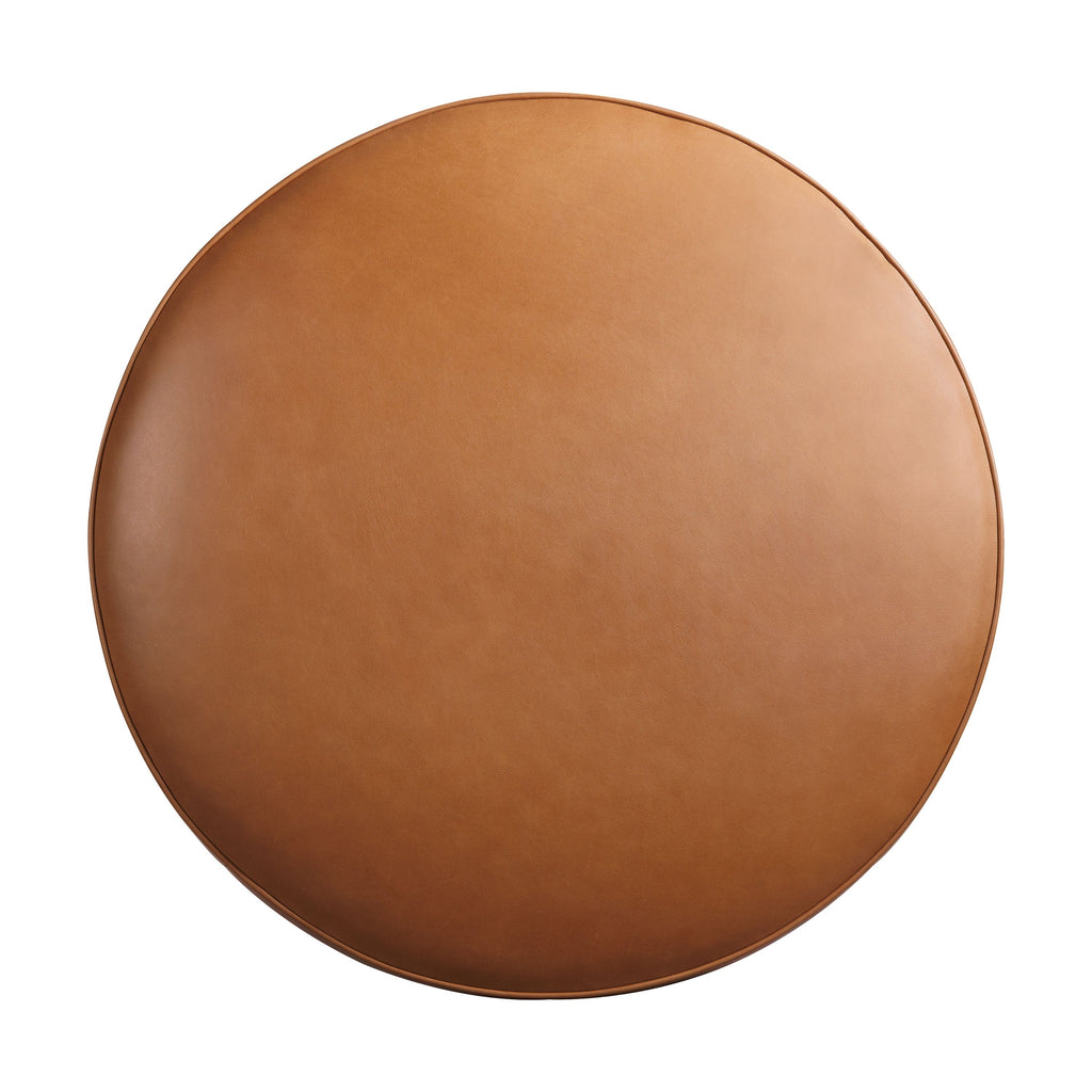 Leather Ottoman (39) | Saddle Tan