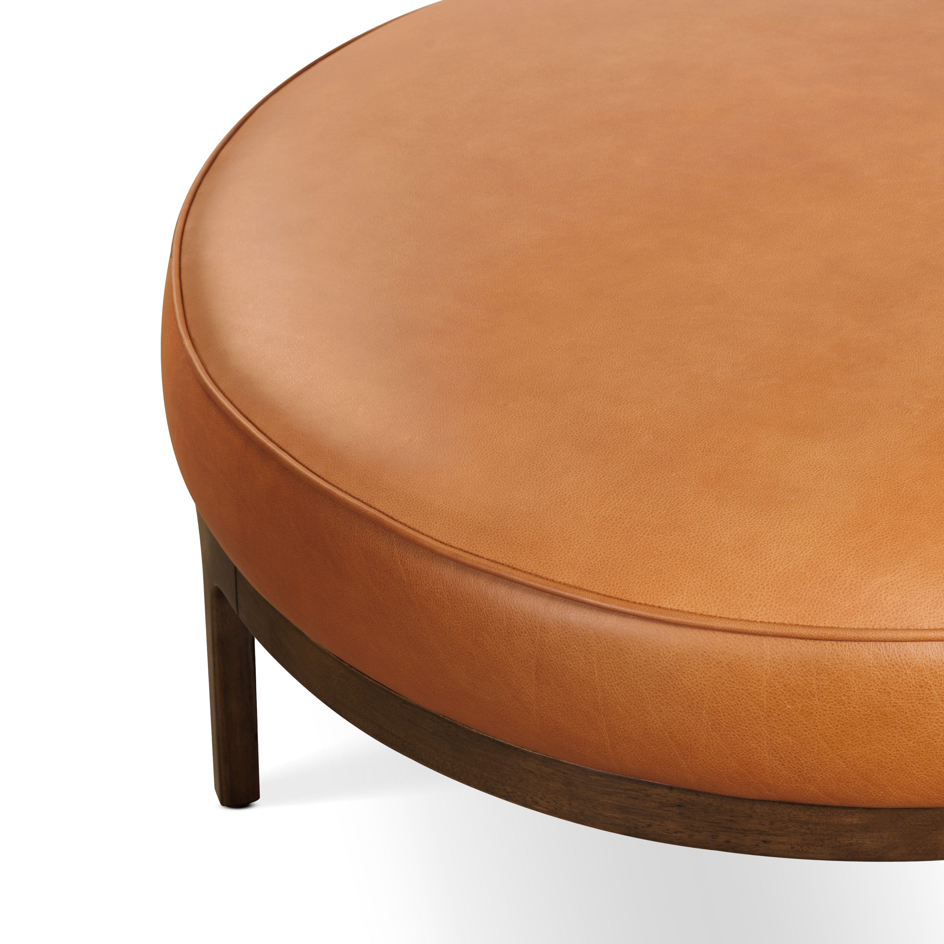 Leather Ottoman (39) | Saddle Tan