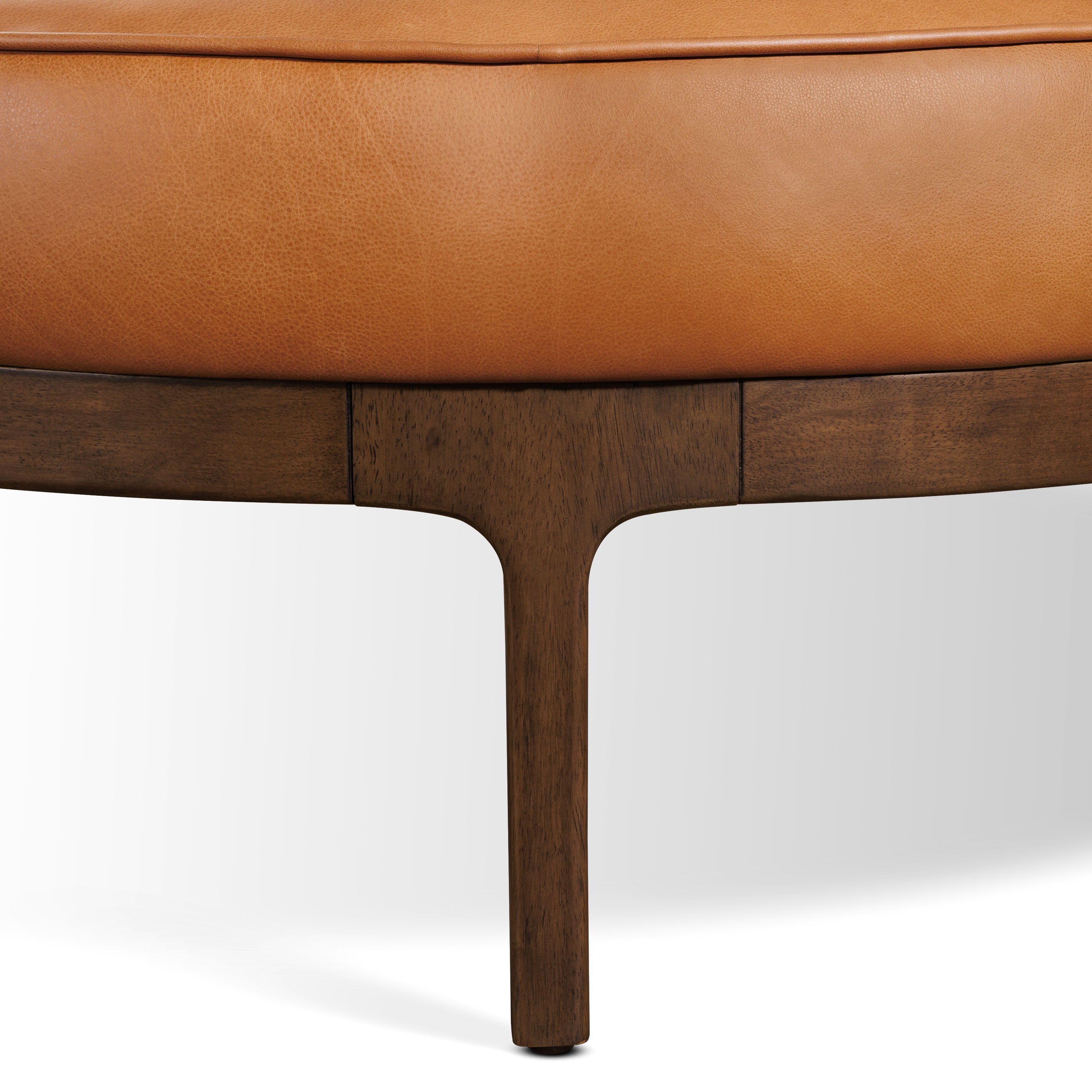 Leather Ottoman (39) | Saddle Tan