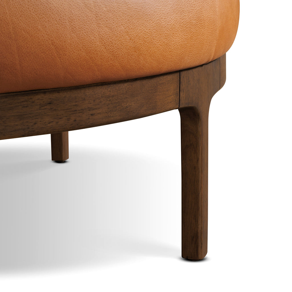 Leather Ottoman (39) | Saddle Tan