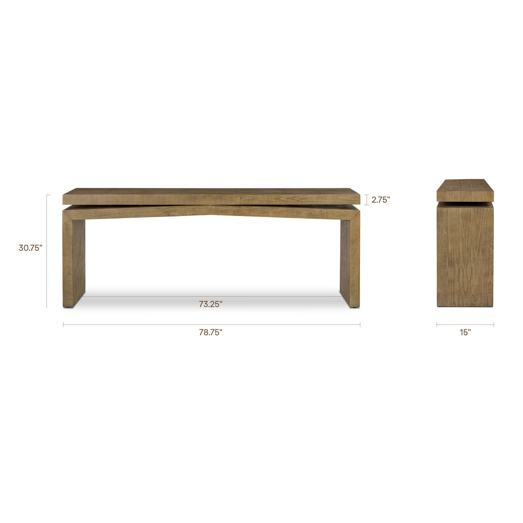 Console Table (78.75) | Weathered Pine