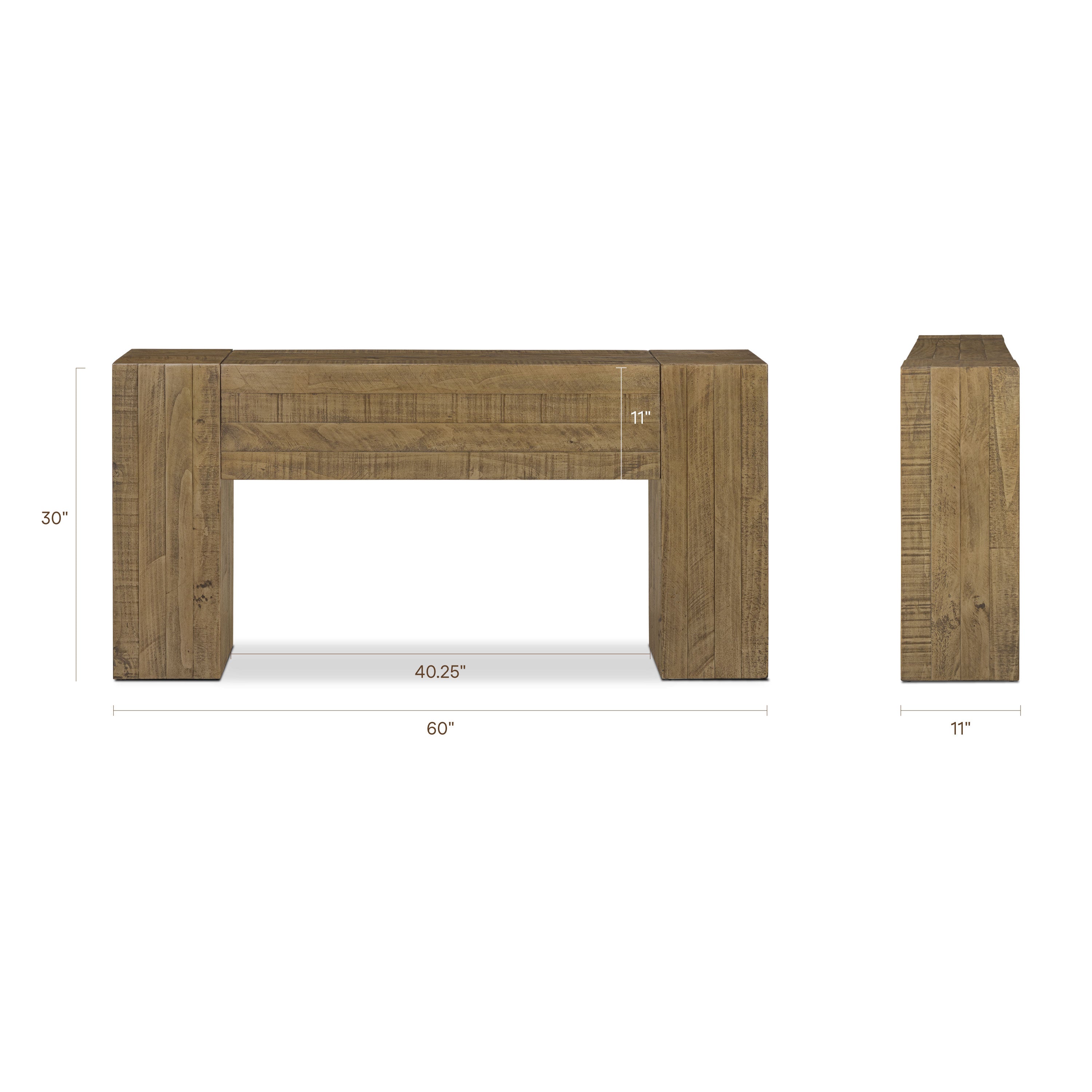 Console Table (60) | Weathered Pine