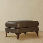 Leather Ottoman 2.0 | Cocoa Brown