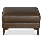 Leather Ottoman 2.0 | Cocoa Brown