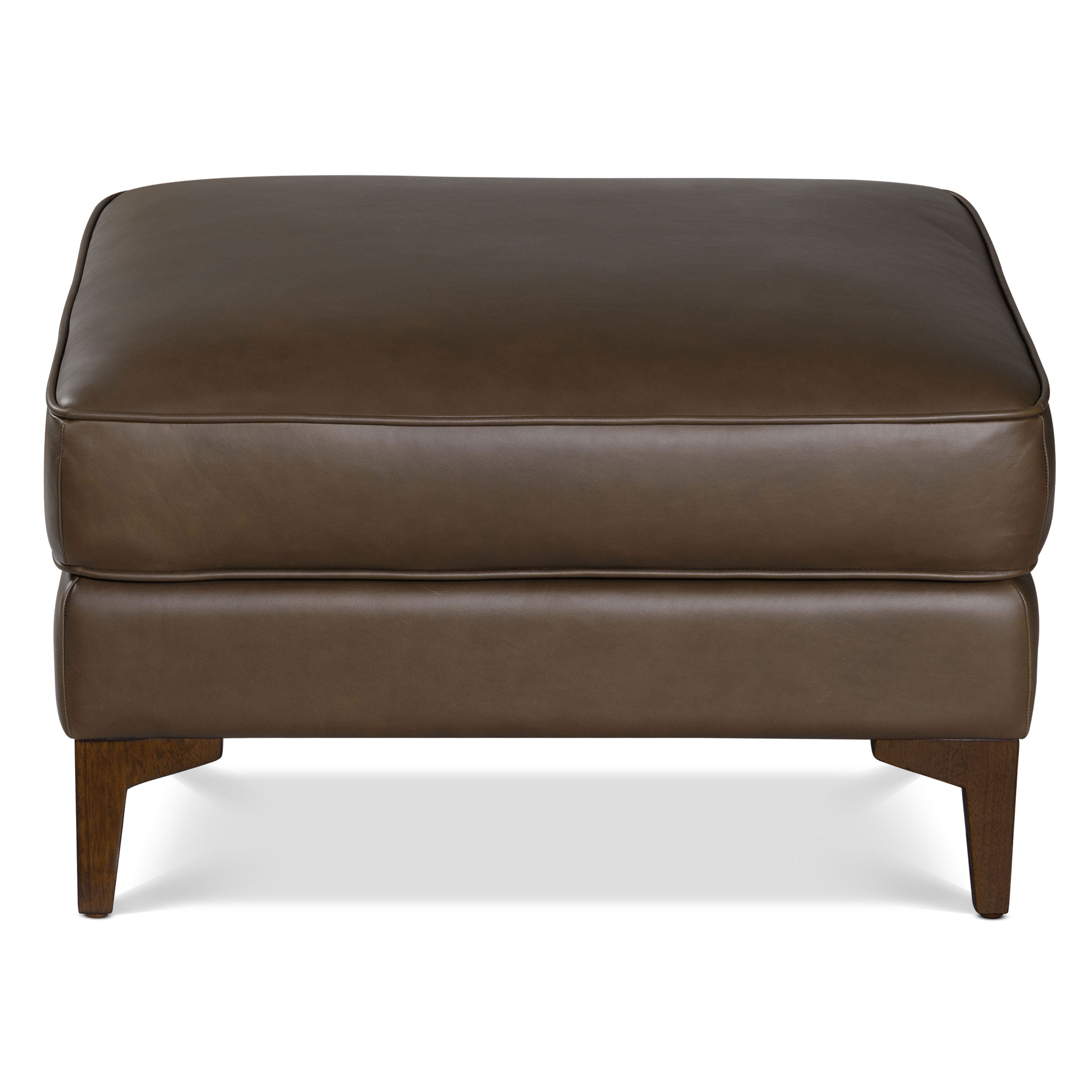 Leather Ottoman 2.0 | Cocoa Brown