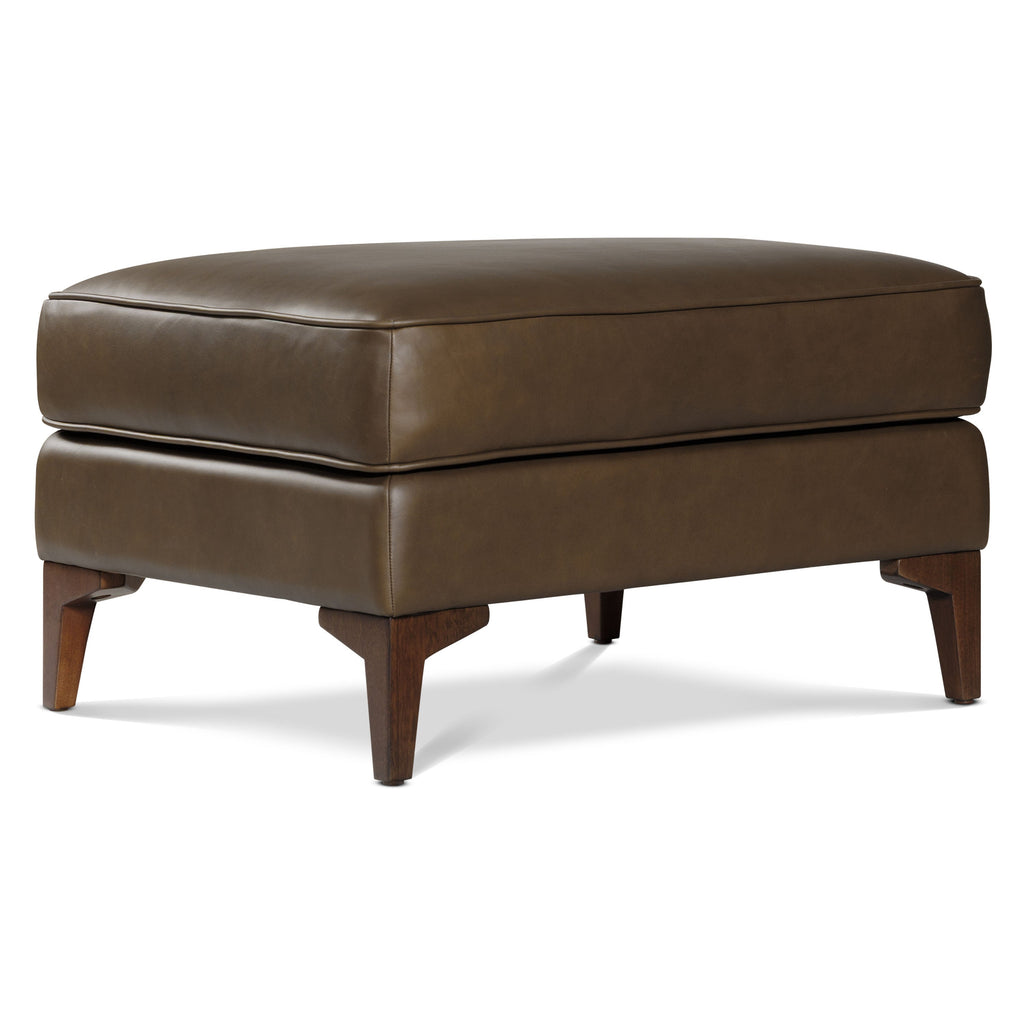 Leather Ottoman 2.0 | Cocoa Brown