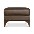 Leather Ottoman 2.0 | Cocoa Brown