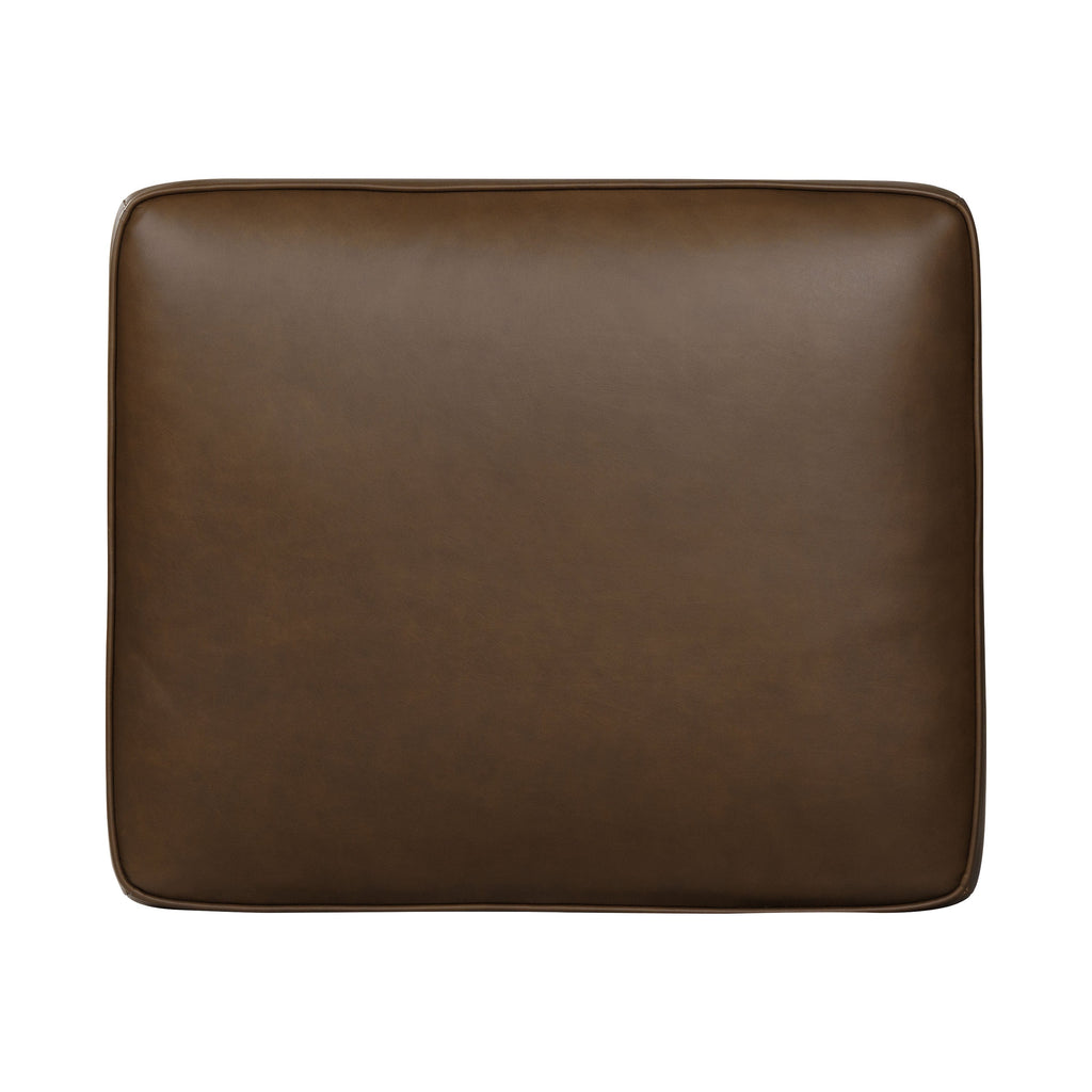 Leather Ottoman 2.0 | Cocoa Brown