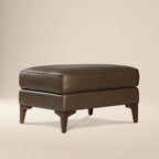 Leather Ottoman 2.0 | Cocoa Brown