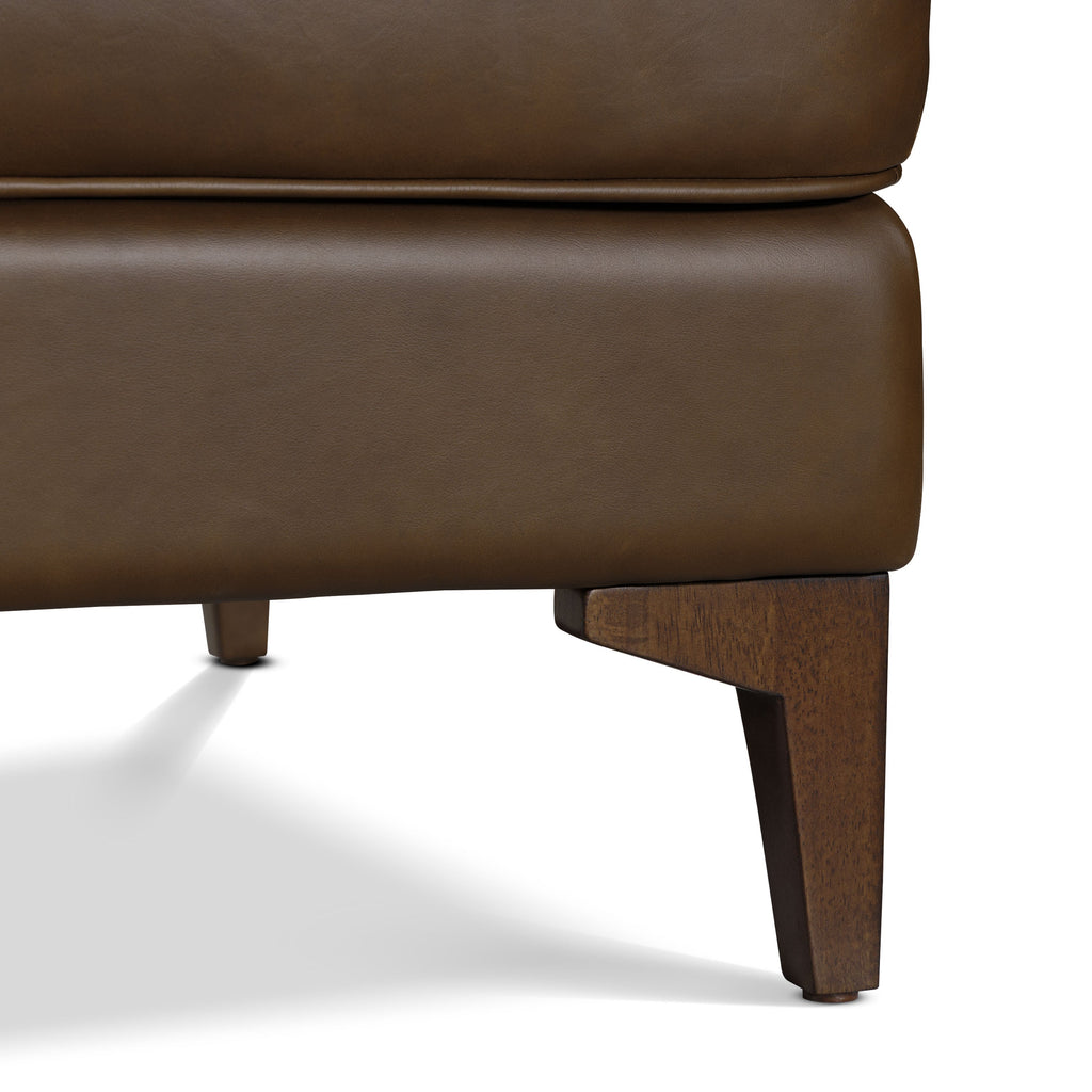 Leather Ottoman 2.0 | Cocoa Brown