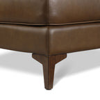 Leather Ottoman 2.0 | Cocoa Brown