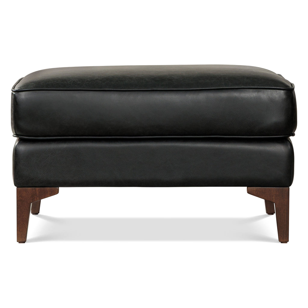 Leather Ottoman 2.0 | Onyx Black