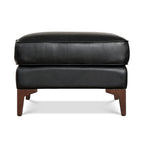 Leather Ottoman 2.0 | Onyx Black