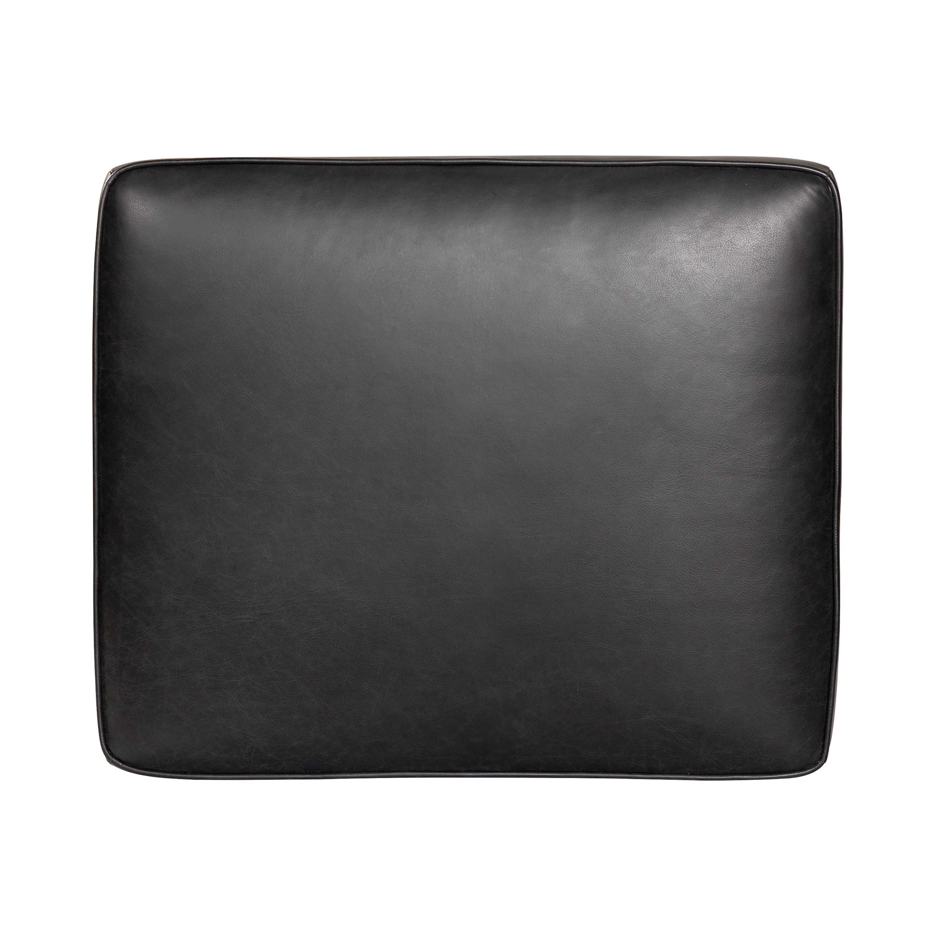 Leather Ottoman 2.0 | Onyx Black