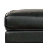 Leather Ottoman 2.0 | Onyx Black
