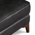 Leather Ottoman 2.0 | Onyx Black