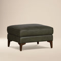 Leather Ottoman 2.0 | Olivine Green