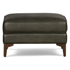 Leather Ottoman 2.0 | Olivine Green