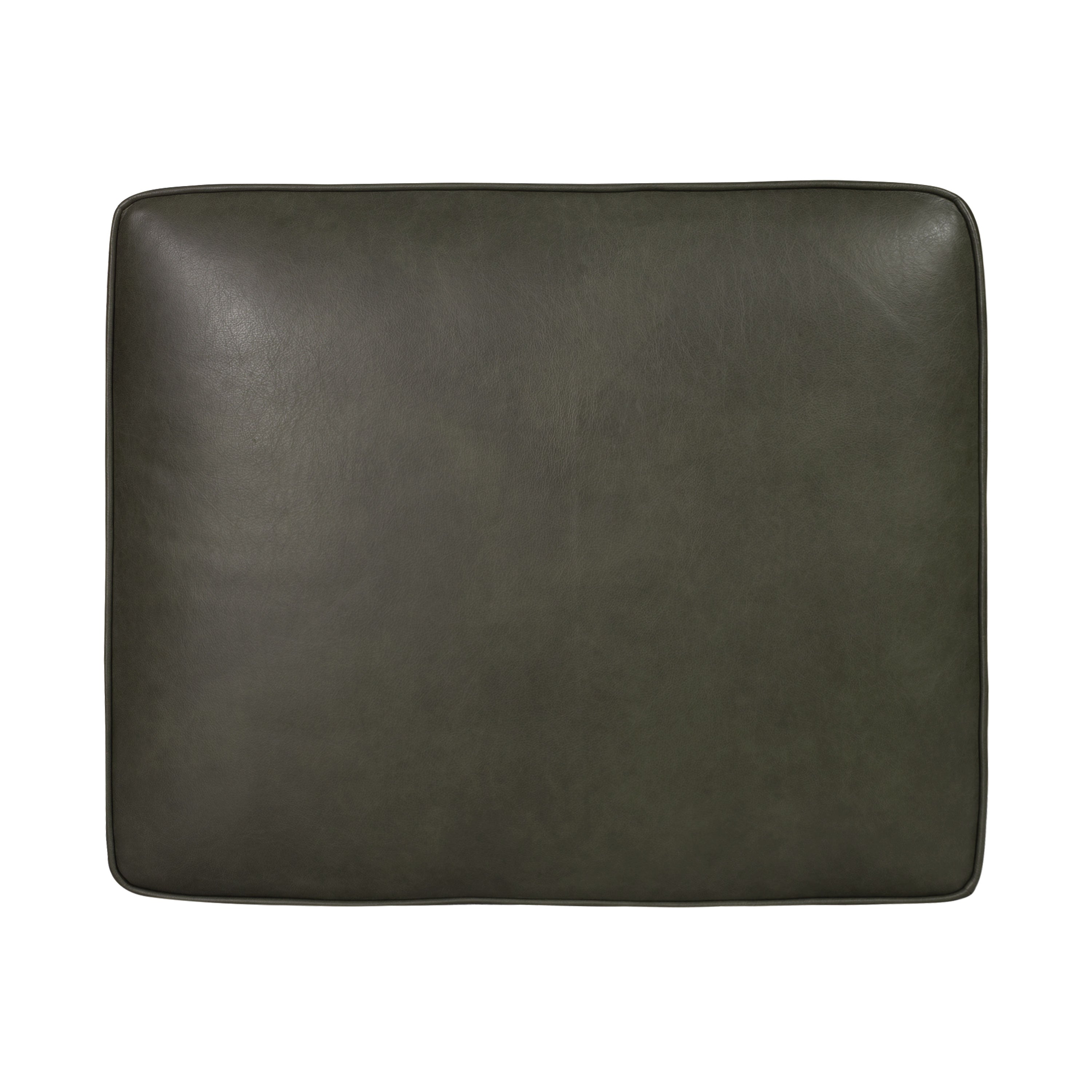 Leather Ottoman 2.0 | Olivine Green