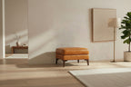 Leather Ottoman 2.0 | Cognac Tan
