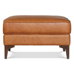 Leather Ottoman 2.0 | Cognac Tan