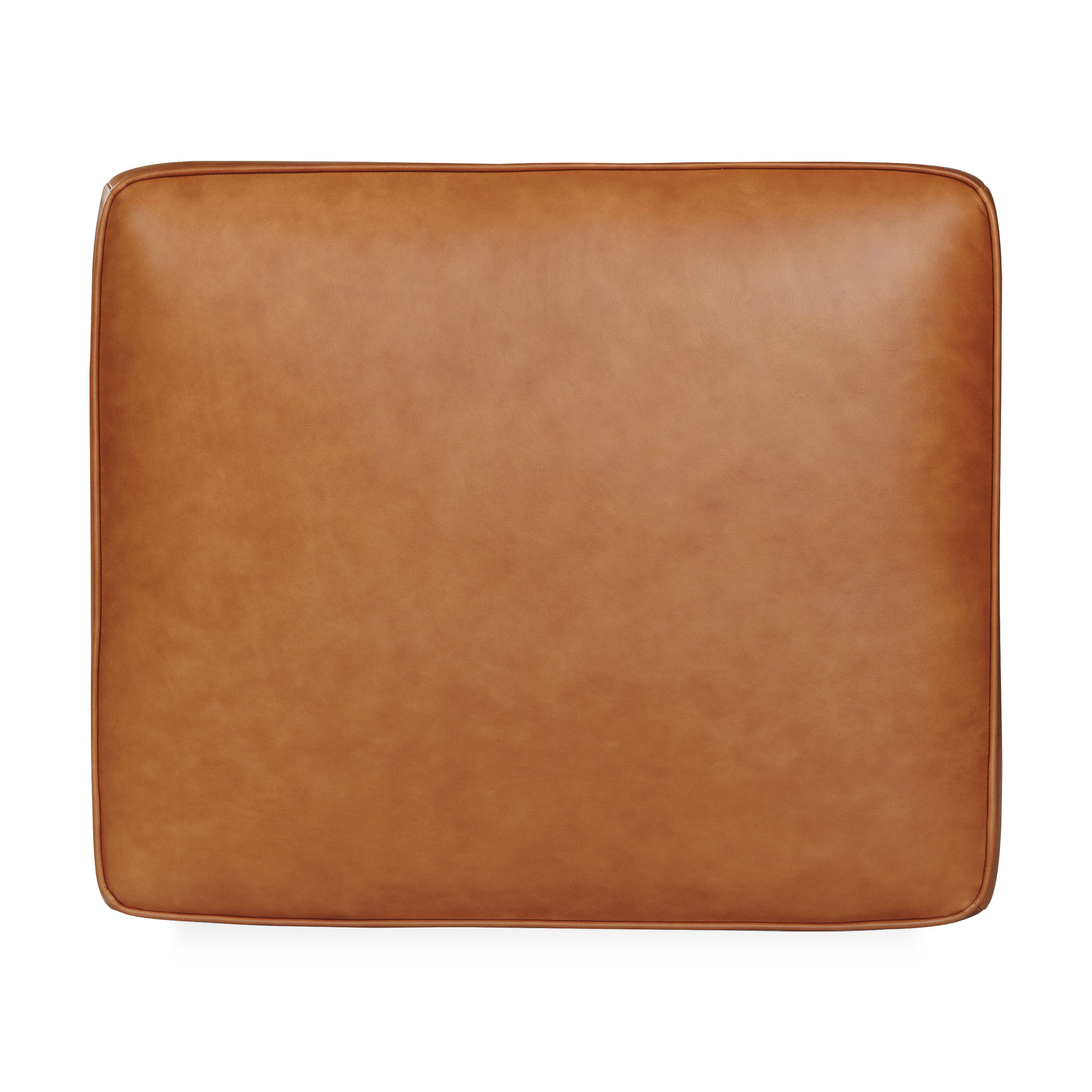 Leather Ottoman 2.0 | Cognac Tan