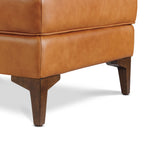 Leather Ottoman 2.0 | Cognac Tan