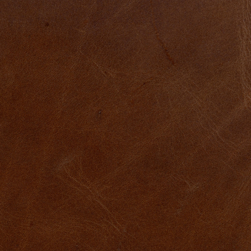 Leather Storage Ottoman | Oscuro Brown