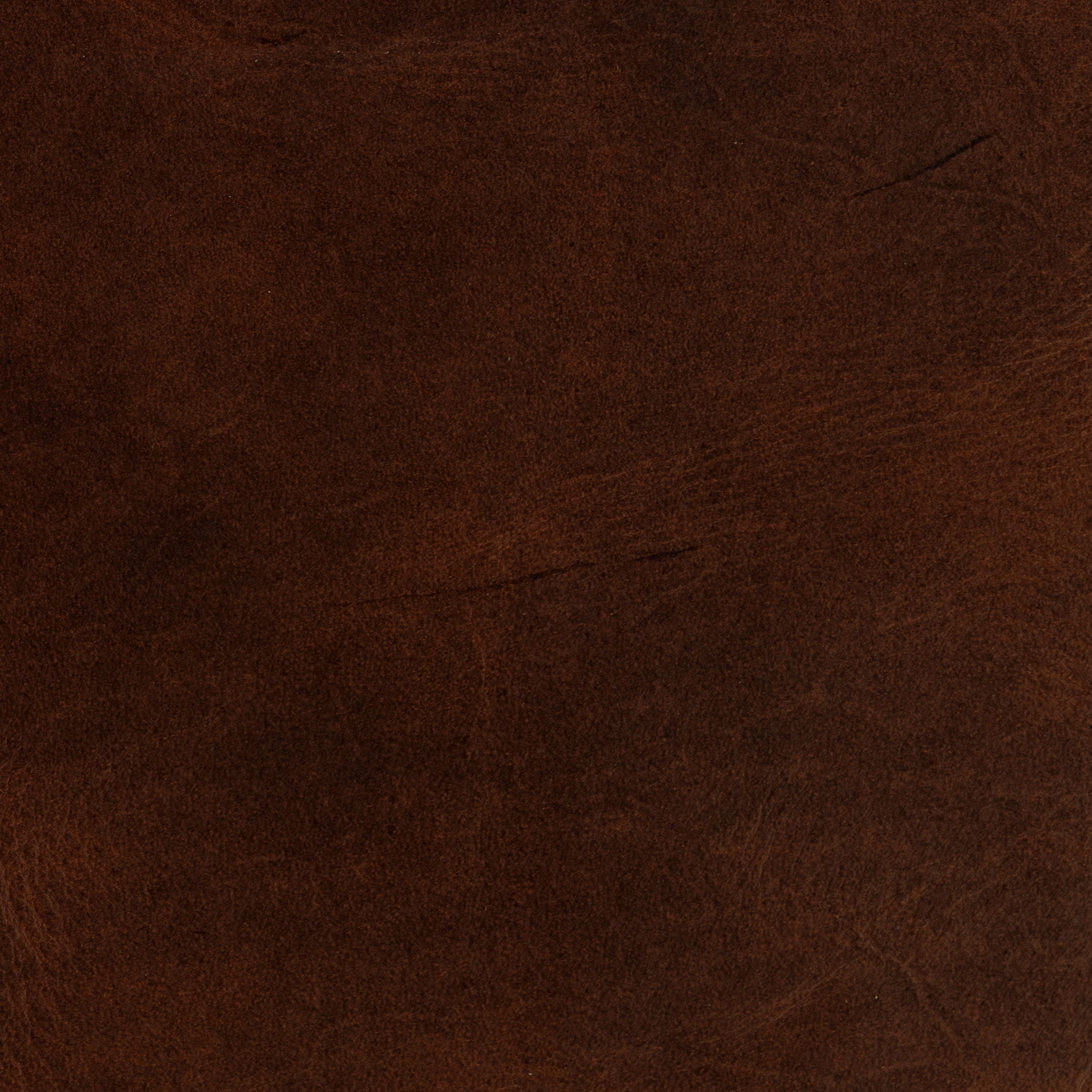 Leather Storage Ottoman | Oscuro Brown